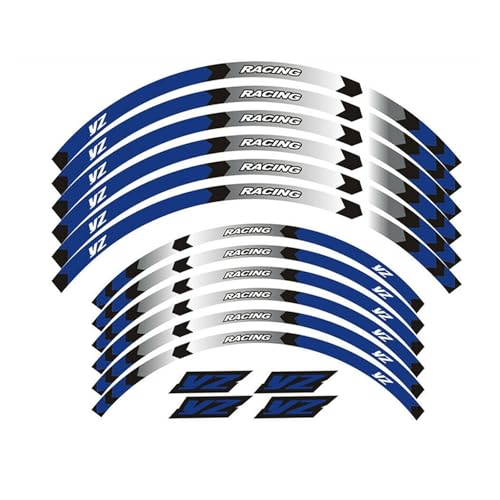 Autocollants de jante premium pour roues Yamaha YZ 250F 450F 125 finition précise