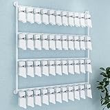 Estante de almacenamiento de metal ajustable para montaje en pared, organizador de 4 niveles para calcetines, llaveros, aretes, collares, sombreros y juguetes, solución de exhibición al por menor que