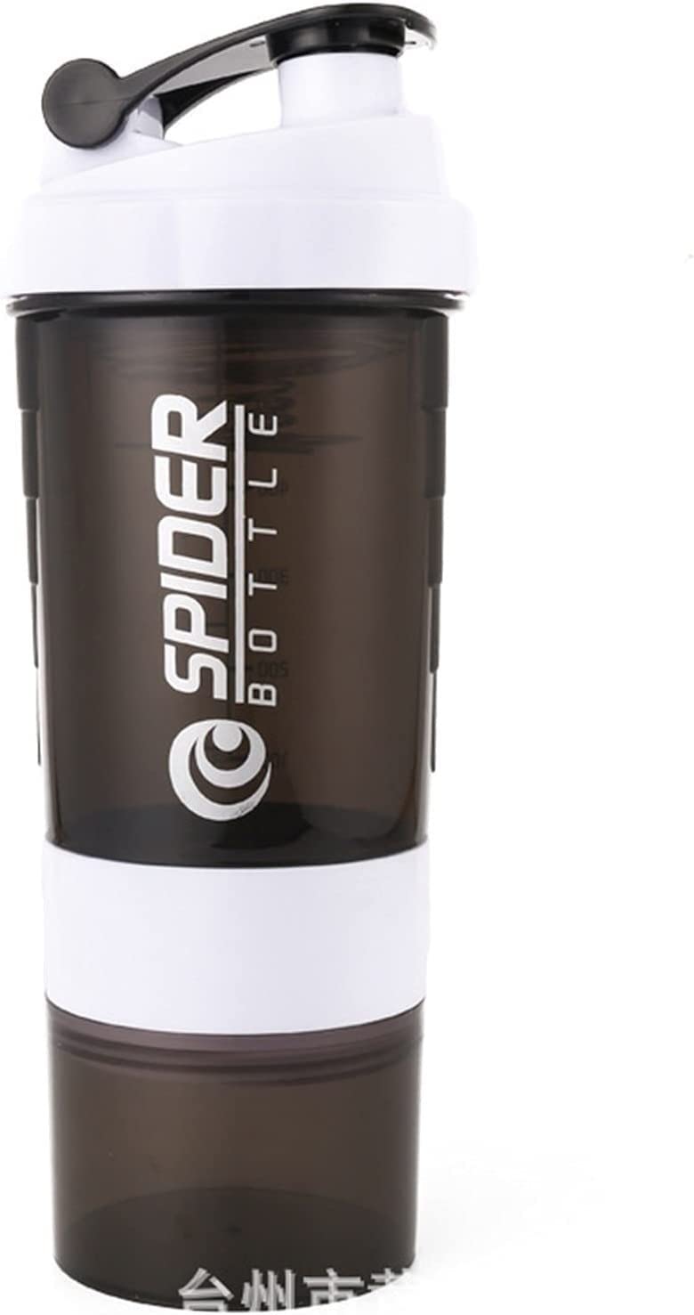 Bottiglia Acqua Bottiglia 500 Ml Portatile Proteine Polvere Shaker Bottiglia Ad Alta capacità 3 Strati Polvere Miscelatore Tazza di Acqua Sportiva Tazza Borracce Borraccia Sportiva