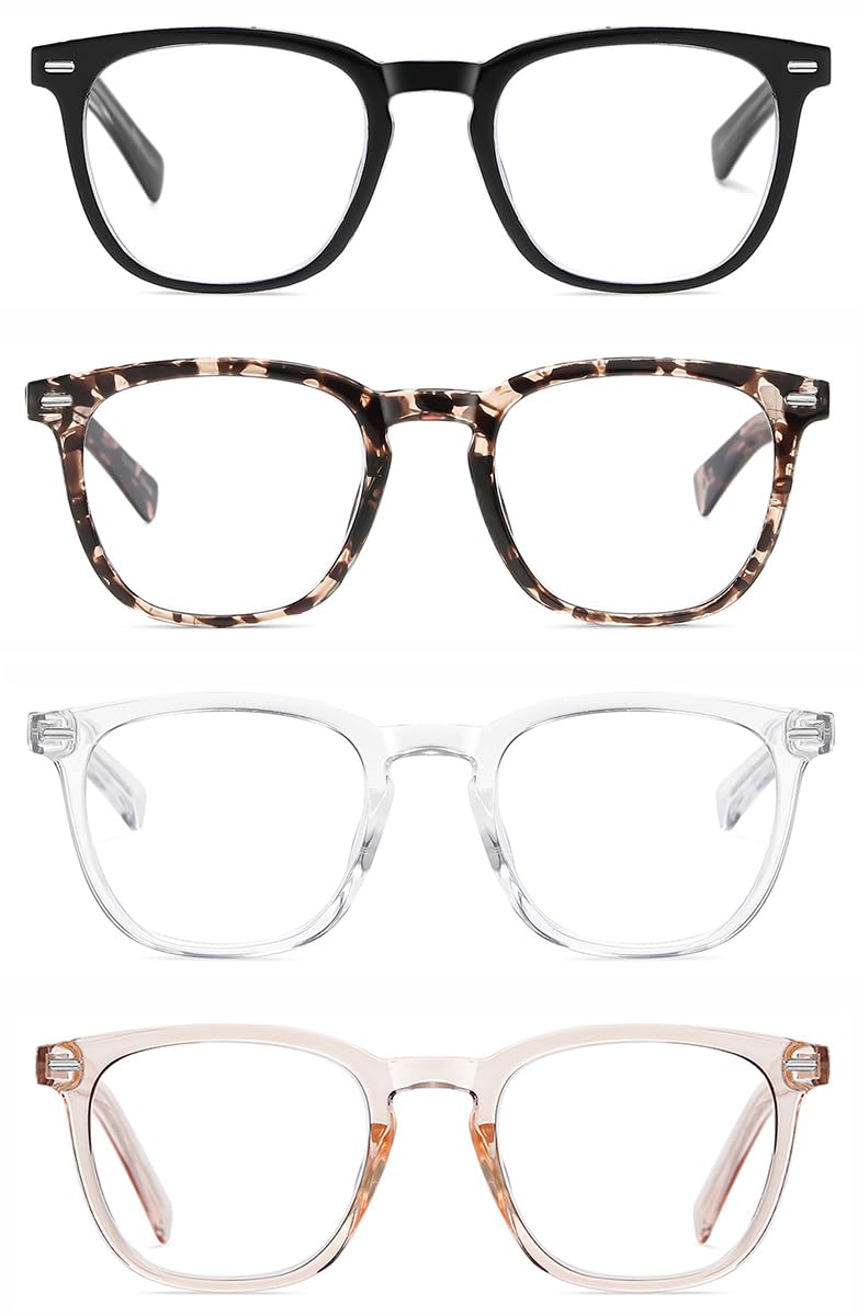 EYECEDAR 4-Pack Reading Glasses for Women