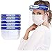 Price comparison product image LEXY FV05, 5 Pack Adjustable Protective Clear Visor Flip Up Transparent Safety Shield Anti Splash Full Face Cover for Workshop Cooking Cleaning