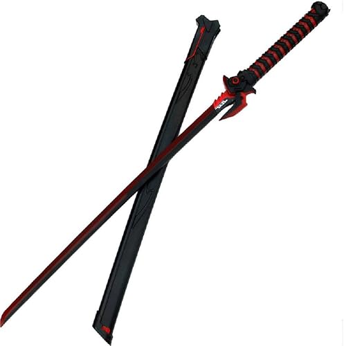 damdos Halloween Prop 41 pulgadas OW Anime Cosplay Espada Gene ji Espadas con vaina, cuchillo de envoltura Shimad espuma de poliuretano regalos de