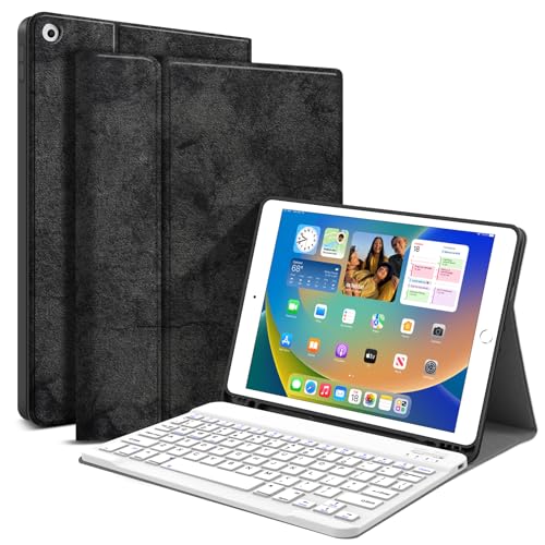 Funda con teclado para iPad 10.2 2019 de 7ª generación magnética con soporte para lápiz