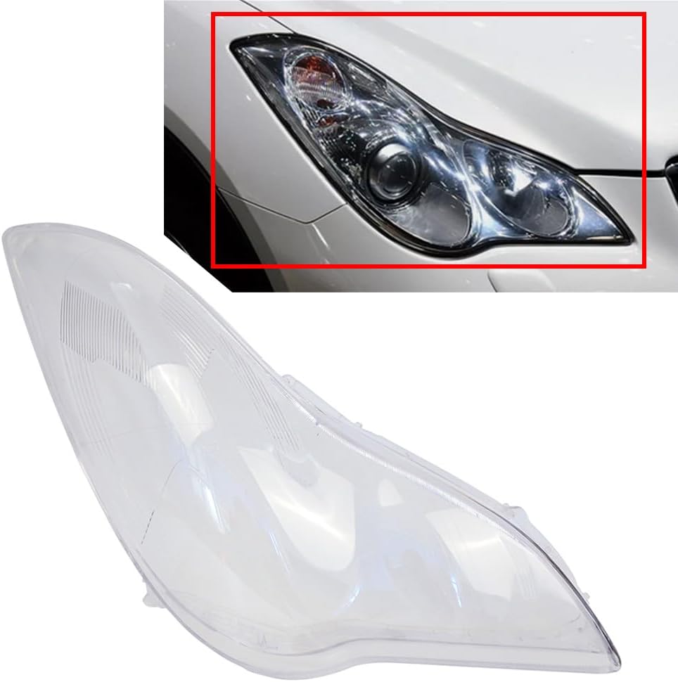 Liru Headlights Cover Headlight Lens Cover Car Front Headlight Right for Infiniti EX35 2008-2012 1Pc Headlight Lens Cover Right