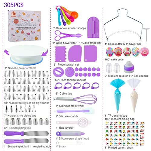 Mgee Beccucci per Pasticceria 34 Pezzi, Kit per Decorazione Torte con 24 Beccucci in Acciaio Inossidabile, 2 sac a Poche Riutilizzabili, per Torte, Biscotti, Cupcakes (34 Pcs)