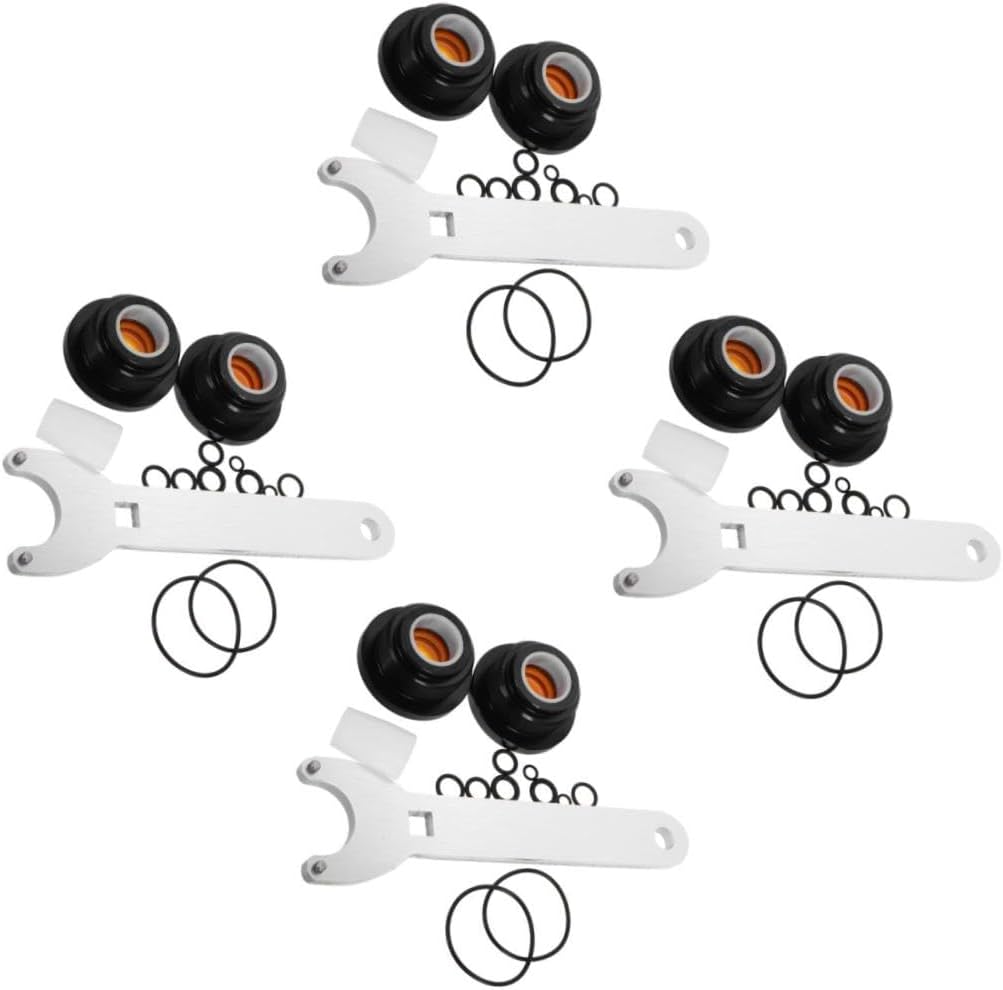 SOLUSTRE 4個セット シリンダーシールキット 船外機油圧ステアリングキット 油圧シリンダー再構築キット フロントマウントシリ