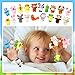 60 Pcs Finger Puppets Set - 19 Different Stuffed Animal Finger Puppets Bulk Easter Egg Hunt Filler for Storytelling, Role Playing, Teaching, and Easter Gifts