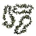 12 Tropical Fern Green Leaf Leis Hawaiian Luau Party