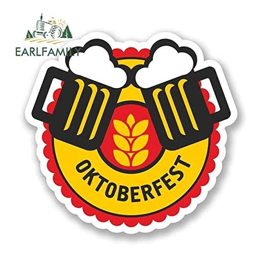 JYIP 13 cm x 13 cm för oktoberfest öl tysk bil stötfångare fönsterdekal vinyl bil wrap GDS motorcykel graffiti dekal stil A