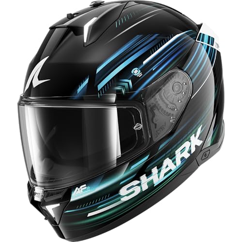 Casque intégral Shark Skwal I3 Light Blur Kbg moto route visière solaire