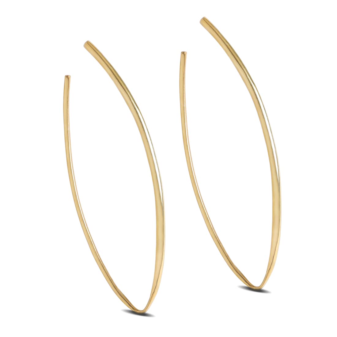 CLARA 925 Sterling Silver Kira Hoop Earring |Gold Plated | Gift for Women & Girls (B0BD5YD1YN) Amazon Price History, Amazon Price Tracker
