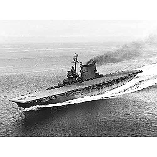 Fine Art Prints Póster de la Guerra Mundial de la Guerra Mundial de los Estados Unidos de América de Aeronaves USS Saratoga 1945