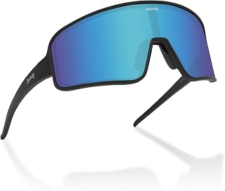 Eyewearlabs OKNO Polarized Sports Over-Sized Unilens Wrap-Around Branded Stylish Sunglasses For Men & Women 100% UV Protection Shades Cricket Sports Cycling Driving Trekking & More