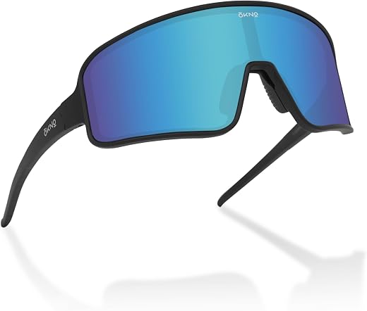 Eyewearlabs OKNO | Polarized Sports Over-Sized Unilens Wrap-Around Branded Stylish Sunglasses For Men &amp; Women | 100% UV Pr...