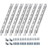 8 Stück(4 Paar) Schubladenschienen, 310mm 17mm Nut Schienen für Schubladen, Schubladenauszug mit Schrauben, Schubladen Schienensystem für Schränke Lagerschränke Schubladen