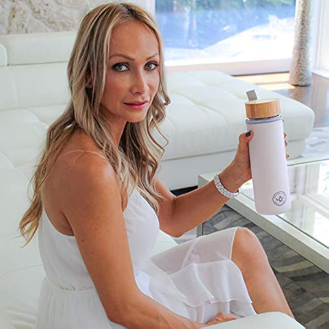 Teabloom All-Beverage Tumbler ¨C 15 oz / 450 ml ¨C Tempered Glass Travel Bottle ¨C Hot and Cold Tea Infuser ¨C Cold-Brew Coffee ¨C Fruit-Infused Water ¨C Tea Tumbler ¨C The Pathfinder