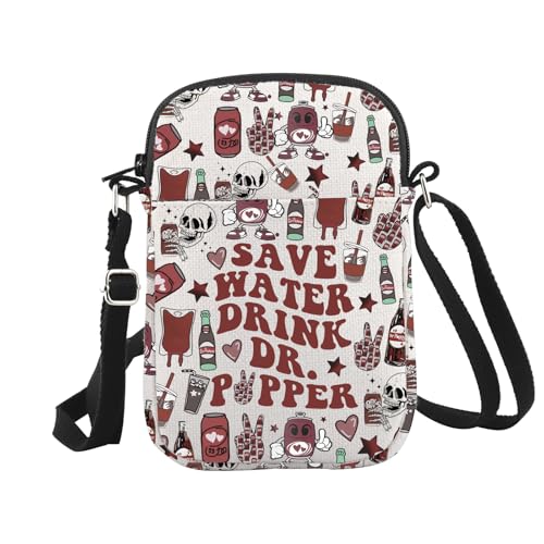 WCGXKO Soda Addict Crossbody Bag Soda Drinking Gift Vodka Drinker Gift for Soda Drinking Lover