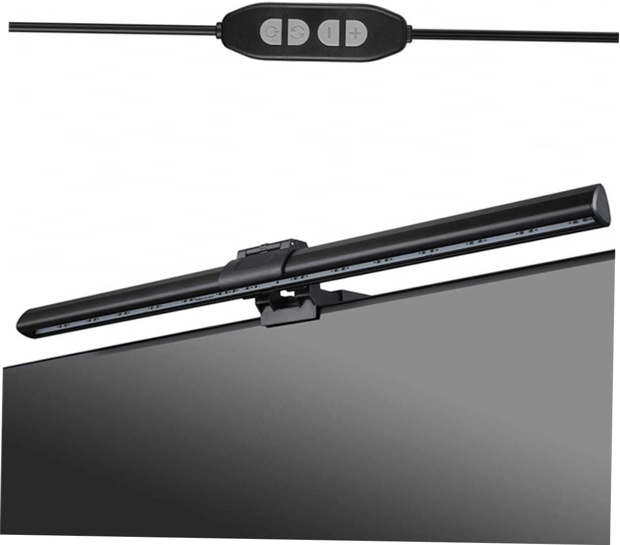 Computer Monitor Light Clamp Lamp USB Powered E-Reading Screen Bar for Home Office Study Clip Design Brightness Black