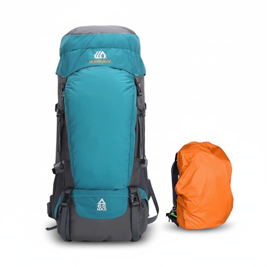 65L Professional Hiking & Camping Rucksack - Ultra-Lightweight Water-Resistant Durable Mountaineering Backpack for Long Expeditions & Outdoor Hiking, Travel (Includes Rain Cover)-image-26