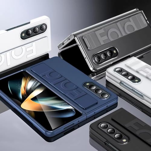 Image of Connexa Hard Polycarbonate TPU Case with Wrist Strap Compatible with Samsung Galaxy Z Fold 6, Dual Layer Protection, Enhanced Grip Black