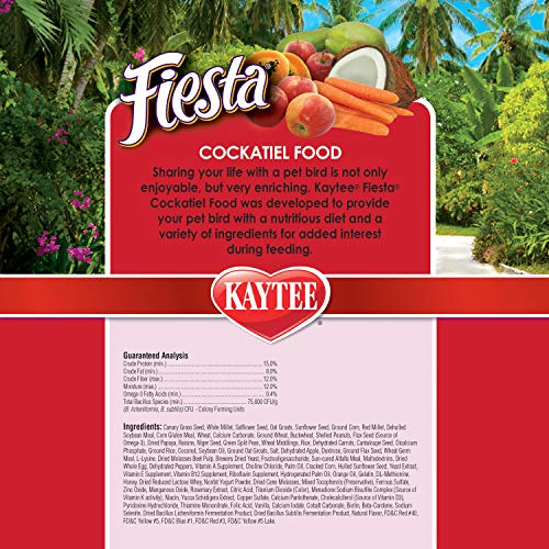 Kaytee Fiesta Cockatiel Pet Bird Food, 4.5 Pound #TOP6