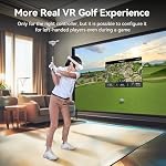 AMVR Realistic VR Golf Club Attachment Compatible with Meta/Oculus Q3S/Q3 , Adjustable Length , 80 Degree Keep Tracking , Non-Slip VR Handle Grip for Golf +(for Right Controller)