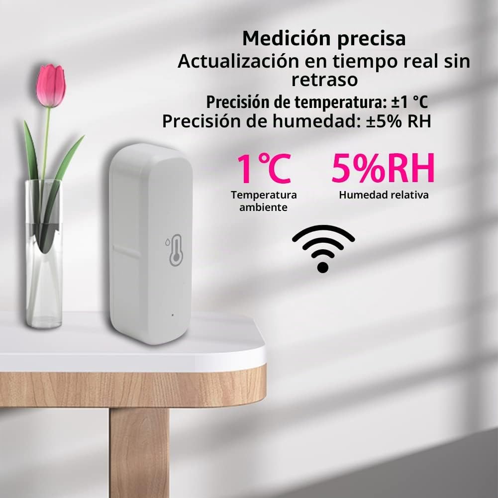 para Tuya - Termómetro de higrómetro de para zigbee, 4 unidades, detector inalámbrico de humedad de temperatura para invernadero doméstico