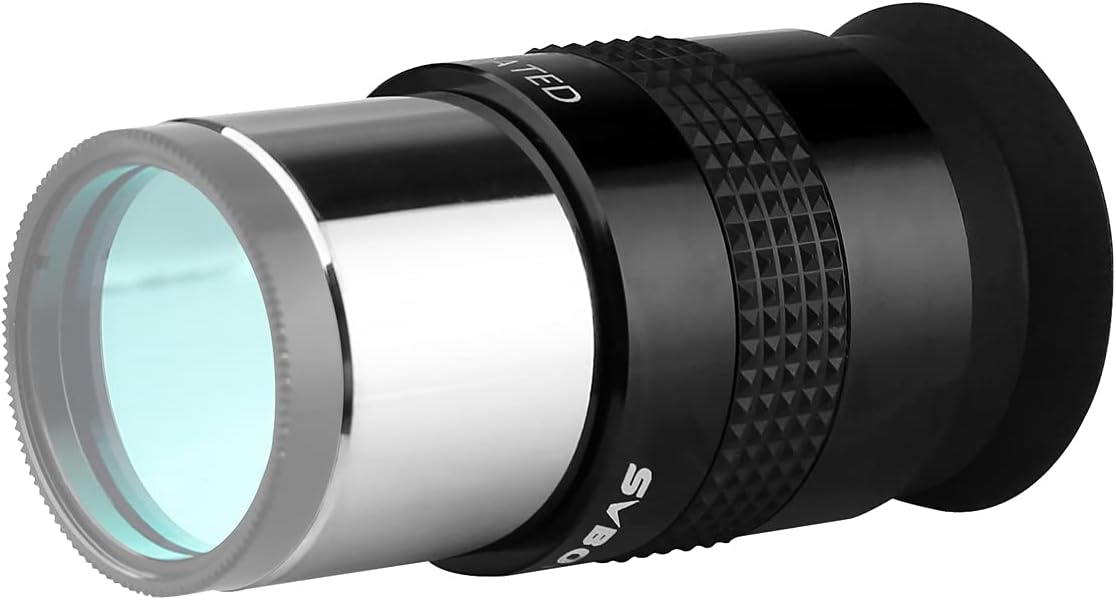 SVBONY SV131 Plossl Eyepiece, 1.25 Inches 25mm Telescope Lens, 4 Elements Design 48 Degrees Field of View Telescope Eyepiece with Filter Threaded