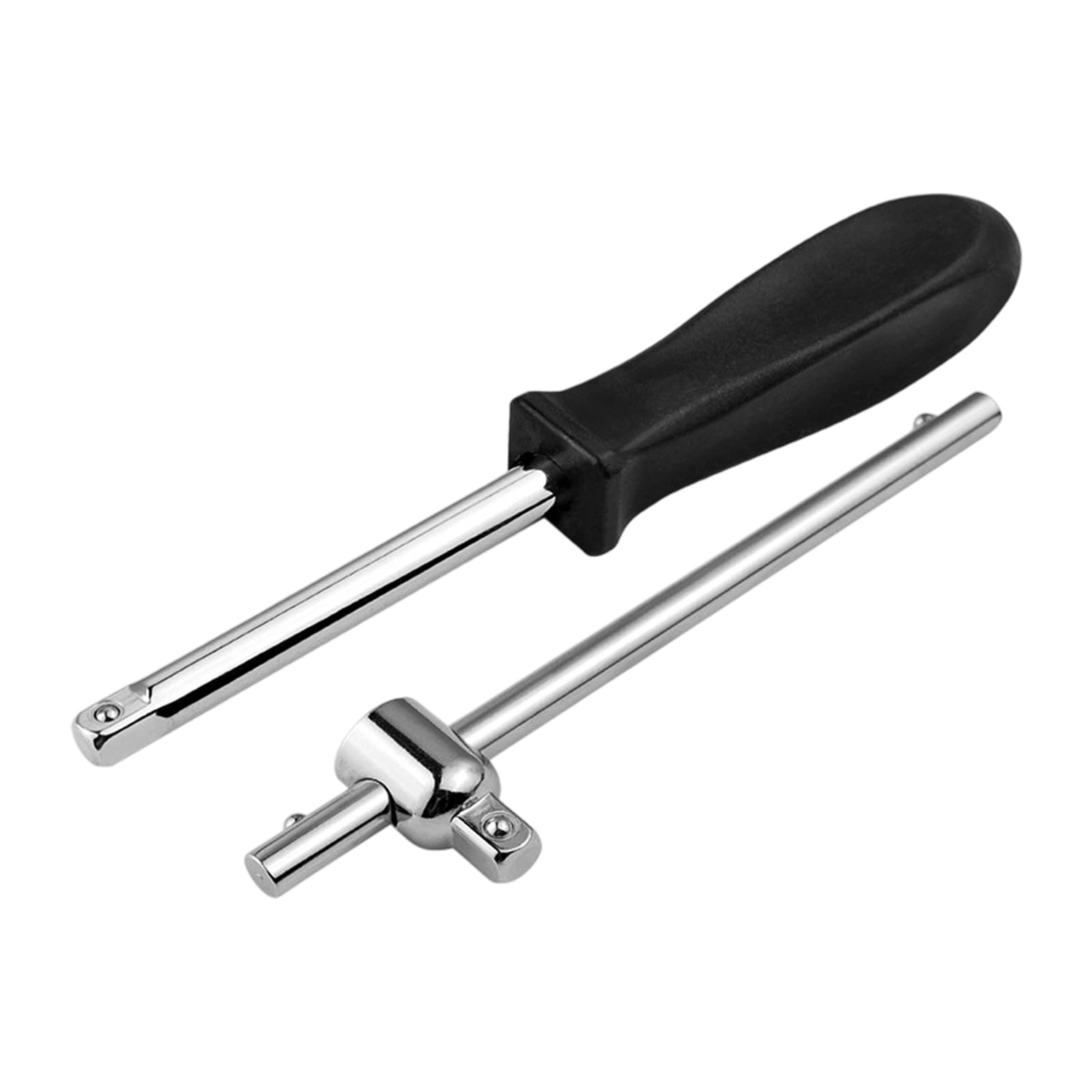 Professional Sliding Handle Rod Carbon Steel 1/4" Drive Spinner Handle with Sliding T for Ratchets Driver Carbon Steel Socket Wrench Extension