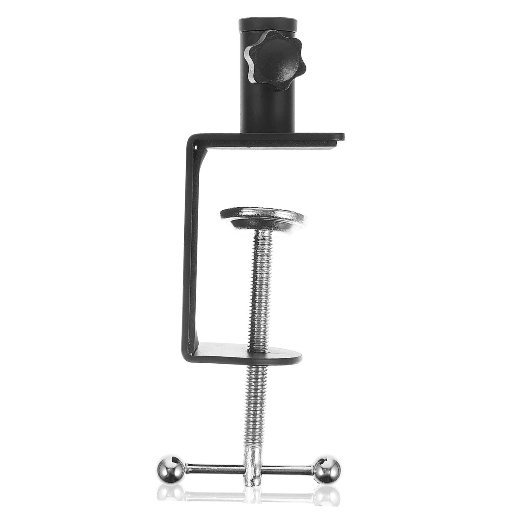 Holibanna Desk Clamp Mount for Table Lamp Microphone and Accessories Durable Aluminum Bracket with Protective Sponge Pad for Sturdy Support Work Surfaces