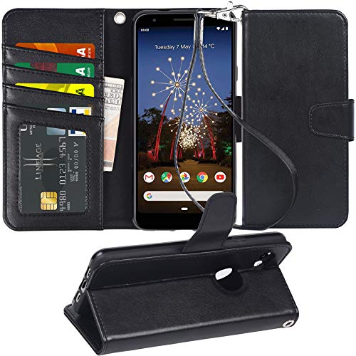 Arae Pixel 3A Case, PU Leather Wallet case for Google Pixel 3A