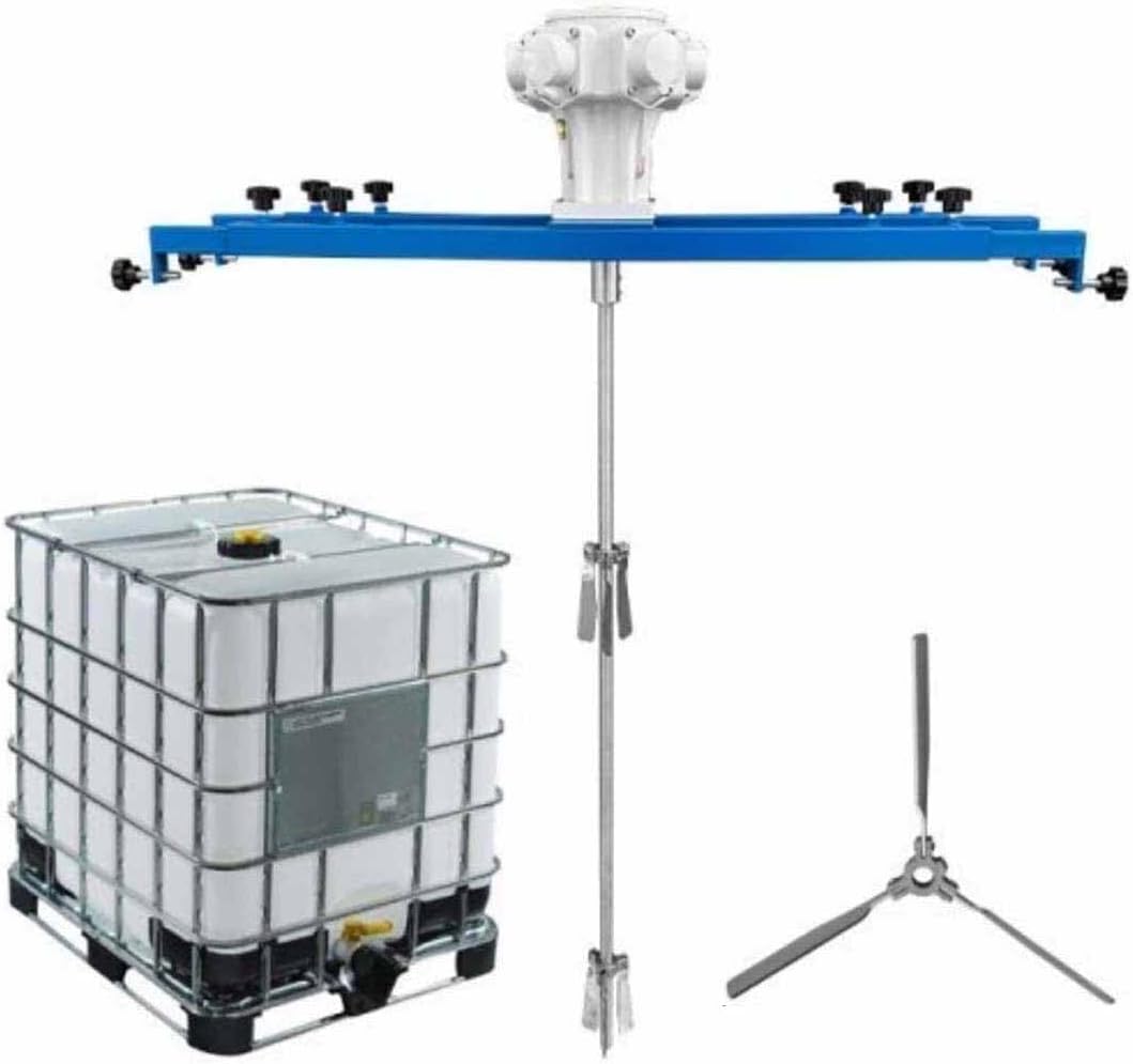 1HP IBC Pneumatic Paint Mixer, 1000L IBC Air Agitator, Paint Automatic Stirring Machine for 1~10000mPa.s Viscosity for 1000L IBC Tank