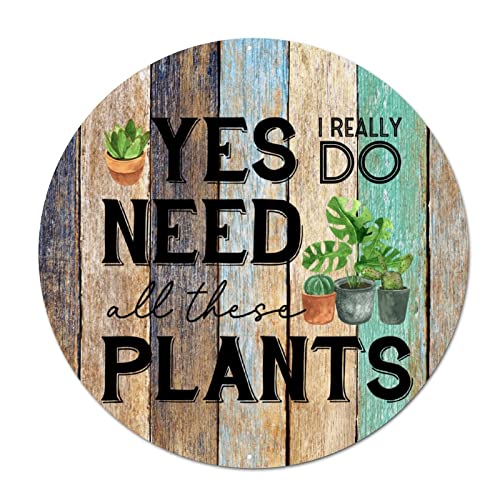 Bomehhjuli Welcome Sign for Wall Yes I Really Do Need All These Plants �u���L�Ŕ� �t�ă��^�� �u���L�Ŕ� �A�����D�� ���_���E�H�[���v���[�N�|�X�^�[ �l�X ���A �_�� �� ���� 30.