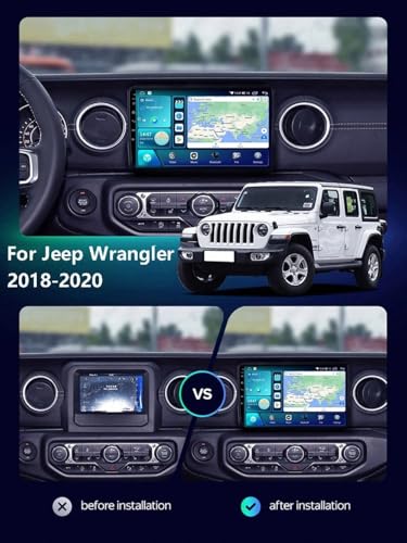 Radio 2 DIN para Jeep Wrangler 2018-2020 con GPS y Android Auto 6
