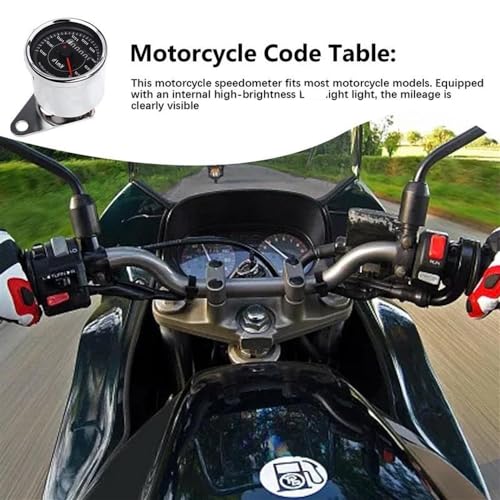 Compteur kilométrique pour moto rétro universel 12W avec accessoires