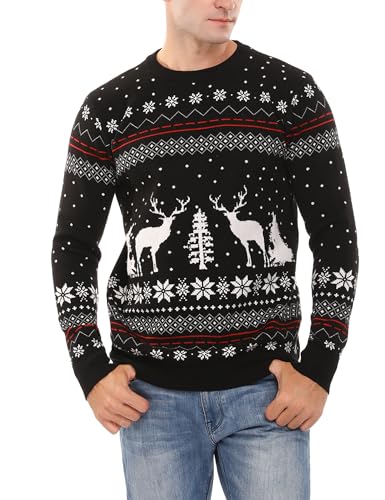Totatuit Unisex Ugly Christmas Sweater Herren Weihnachtspullover...