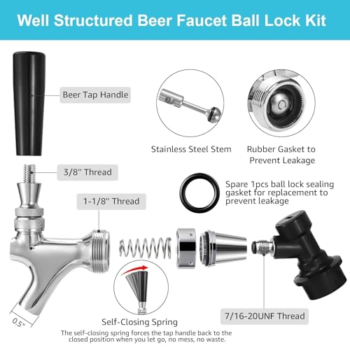 Dbgogo Beer Faucet Ball Lock Kit thumb #1