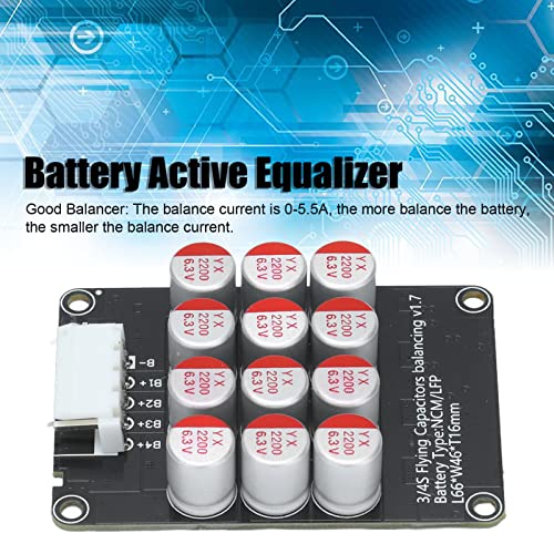 Battery Balancer, ecualizador activo de balance inductivo con cable para Liion Lifepo 4 transferencia de energía miniatura 2