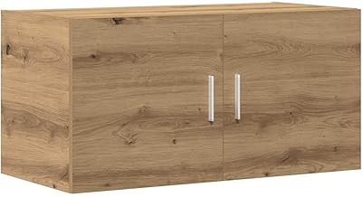 Wall cabinet oak craft 80 x 39 x 40 cm engineered wood