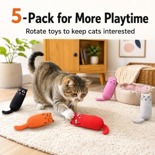 Legendog 5Pcs Bite Resistant Catnip Toy for - image 5