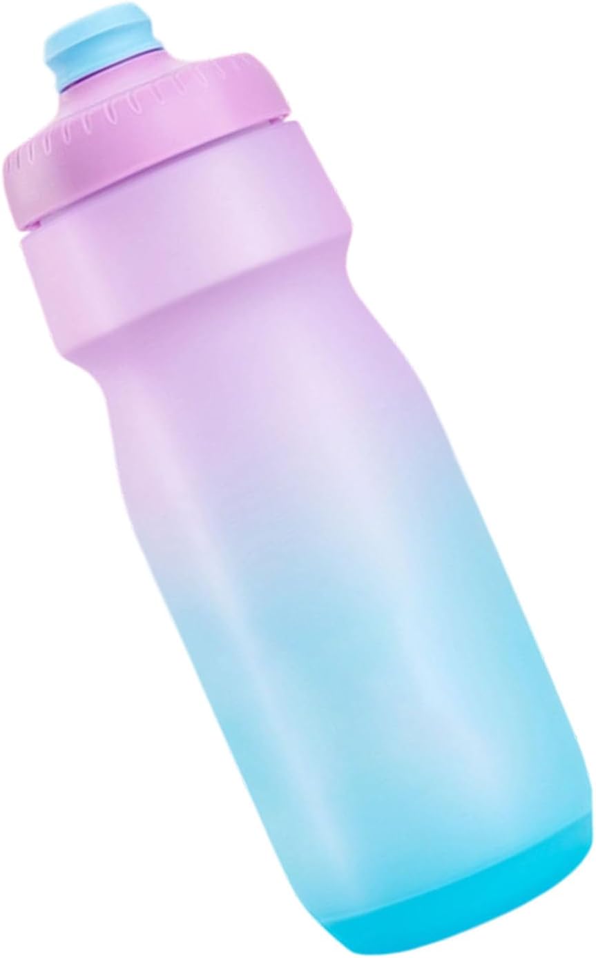 Squeeze Type Sport Bottle 650ml Large Capacity Bicycles Water Kettle Road Bike Portable Kettle with None Lift Nozzle Gradient Color