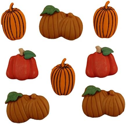 Buttons Galore Craft & Sewing Buttons - Pumpkin Patch - Set of 3 image 2