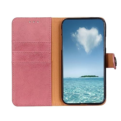 Coque Samsung Galaxy A06 texture vachette rose avec compartiments intégrés - 4