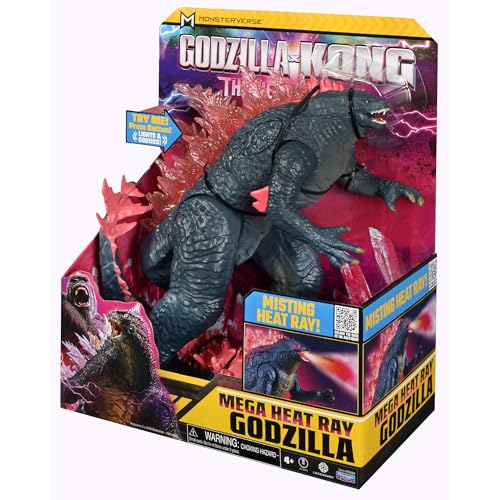 Godzilla x Kong: 13\" Mega Deluxe Heat Ray Misting Breath Godzilla Figure by Playmates Toys