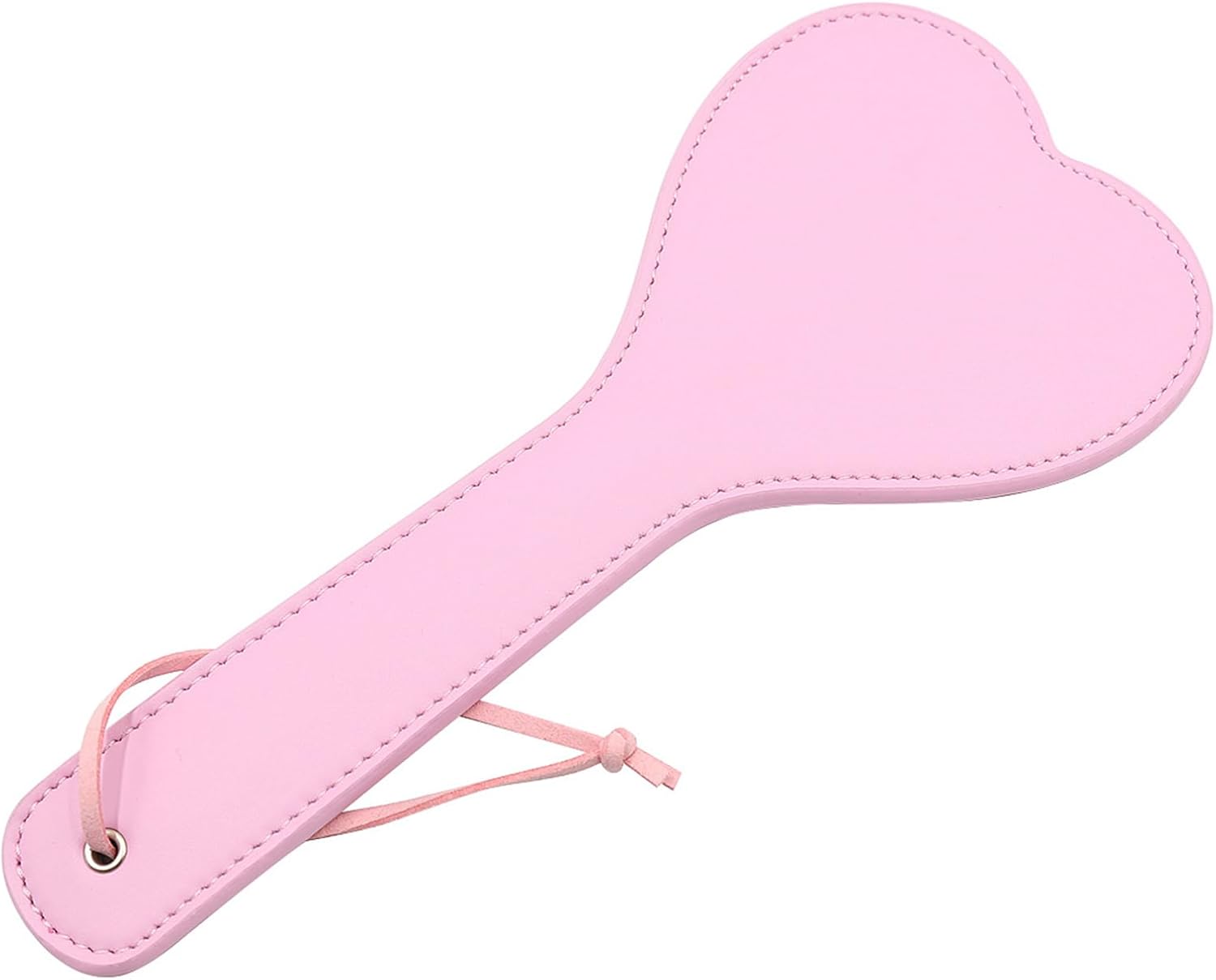 Pink SM Sexual Heart Spanking Paddle, 11.2inch Faux Leather Wide Paddles Sex Toys for Adults BDSM Cosplay