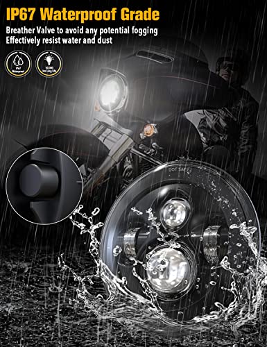 image for Z-OFFROAD New 7 inch LED Headlight High Low Beam Headlamp Compatible W