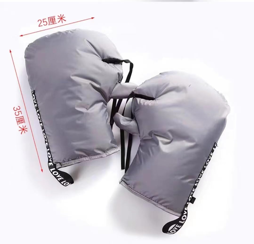 Guantes para Manillar, Guantes for Manillar de Motocicleta, Manoplas for, 6 Pares manillares Resistentes al Viento y a la Lluvia for Mantener el Calor en Invierno(Green)