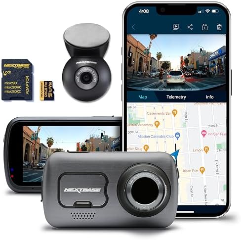 Nextbase 622GW Dash Cam with Rear Window Cam and 128GB Micro SD M...