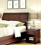 Lafayette Cherry King/California King Sleigh Headboard & Night Stand by Home Styles