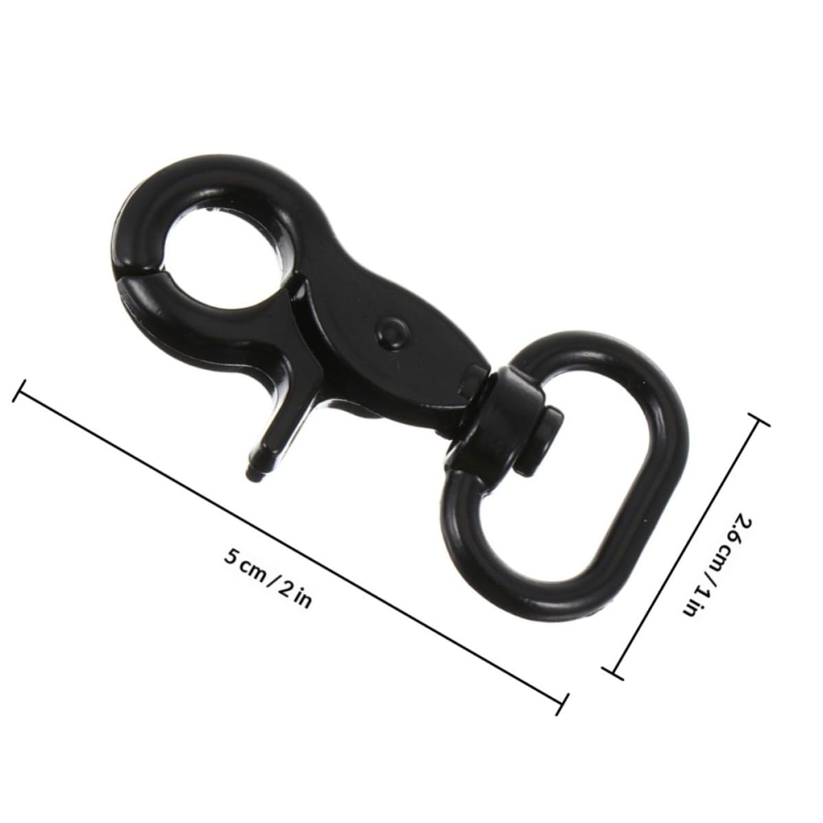 Holibanna Swivel Clasp Snap Hook Easy Installation and Disassembly 10pcs Zinc Alloy 20mm Sturdy Trigger Snap Hook for Pet Leash and Luggage for DIY Projects and Luggage Accessories